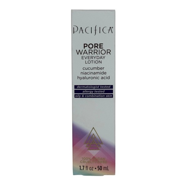 Pacifica Pore Warrior Everyday Lotion Cucumber Niacinamide Hyaluronic Acid