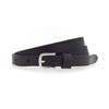 Vanzetti Thin Metallic Belt, Black Metallic