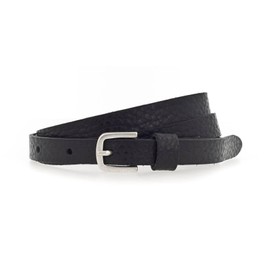 Vanzetti Thin Metallic Belt, Black Metallic