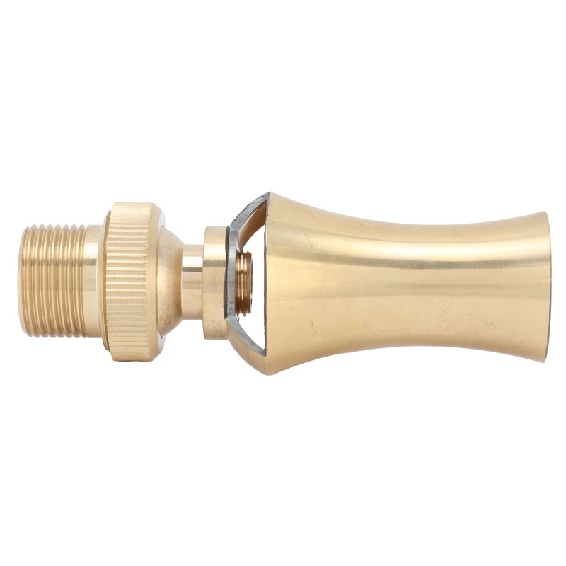 Brass Ice Tower Cedar Water Fountain Nozzle Spray Head Adjustable