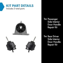 TRQ TRQ Engine Mount Set Compatible with 2007-2008 Chrysler Pacifica