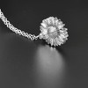 Silver Sunflower Locket Pendant Necklace for Girls 16 Year Old