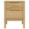 vidaXL Bedside Cabinet Floro - Solid Pine Wood Nightstand with