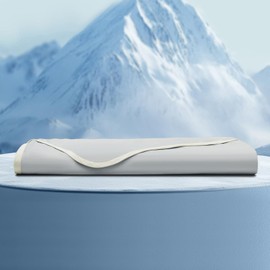 PHF Double Cooling Throw Blanket for Hot Sleepers, Arc-Chill Q-Max>0.5 with Double Cooling, Summer Blanket Absorbs Heat to Keep Cool All Night for Night Sweats (Silver Grey, 50''x60'')