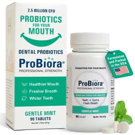 ProBioraPro (formerly EvoraPro) Oral Probiotic Mints | Support Healthy Teeth and Gums | Freshen Breath | Whiten Teeth | 90 Day Supply (90g)