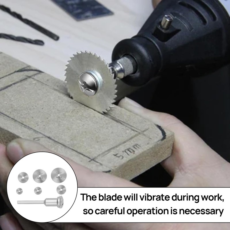 6 Pcs Drill Cutting Disc, HSS Cutting Discs for Dremel