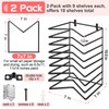 Vowcarol 2 Pack Art Drying Rack for Classroom, 9 Shelves