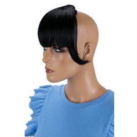 Prettyshop Clip-In Extension Side Fringe Hair Piece, Natural Hair Insert, Various Colours