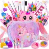 Lubibi Unicorn Makeup Sets For Girls, 21PCS Kids Washable Make