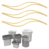 Trash Can Rubber Bands Set of 3 Yellow Large Rubber
