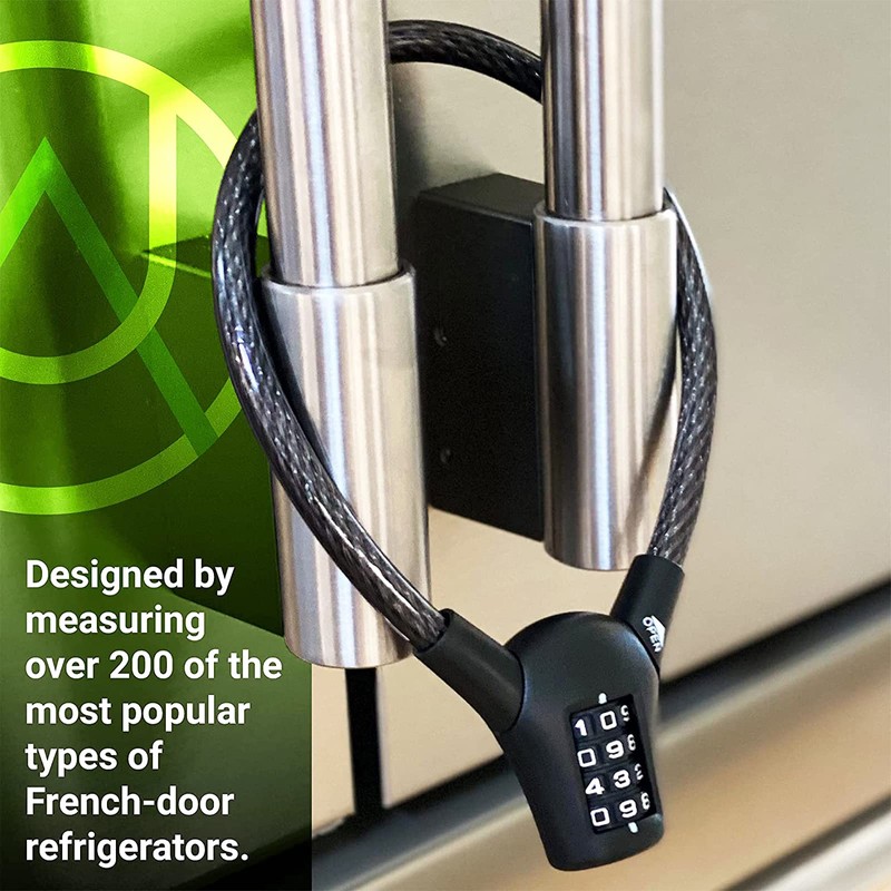 Urban August Max Refrigerator Cabinet Locks for Adults Kids Toddlers