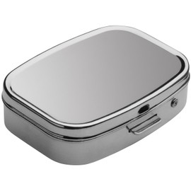 Reflects Pill Box with Two Separate Compartments, Hinged Lid, Firm Closure