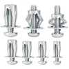 Heavy Duty Hollow Wall Anchor Jack Nuts, Zinc Plated Steel,