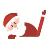 MEISH Christmas Rear Wiper Decal Sticker Funny Waving Wiper Sticker