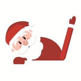MEISH Christmas Rear Wiper Decal Sticker Funny Waving Wiper Sticker Christmas Decoration for Rear Window SUV Car