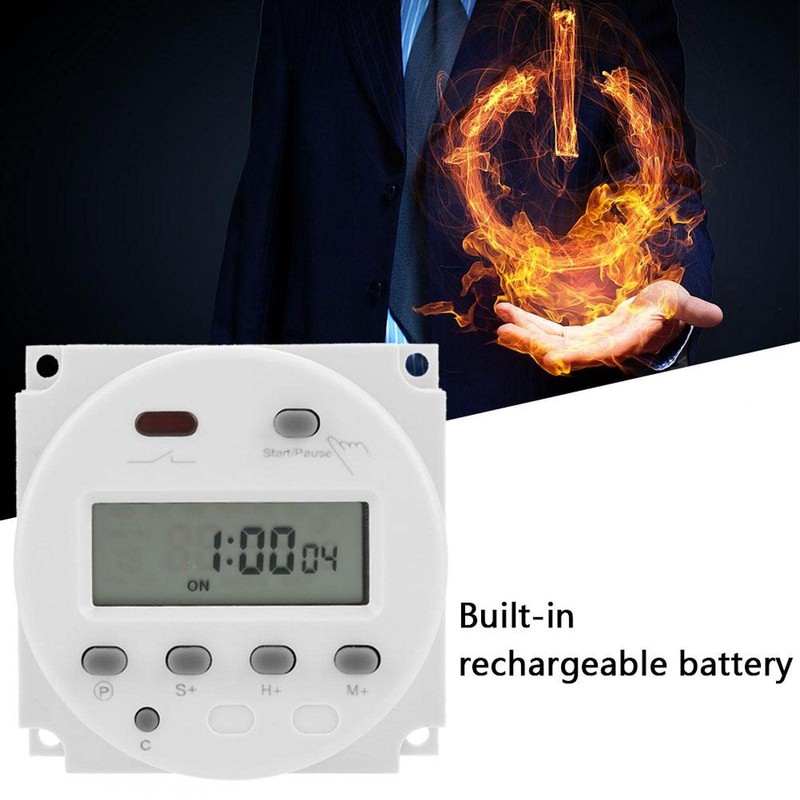 Oumefar Timer Switch, CN102A Digital LCD Electronic Cycle Countdown Time