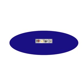 Poker Table Top - Premium Velvet Table Cover - Felt Poker Tablecloth Upgrade for 36, 48. Or 60 Inch Round Tables (Blue, 60 inch Round)