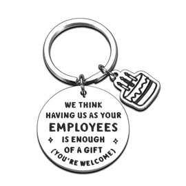 Funny Boss Birthday Gifts for Women Men Boss Gifts for Her Him Gag Gifts for Boss Lady Gifts for Women Funny Boss Gifts for Male Female Appreciation Gifts for Boss the Office Funny Keychain for Boss