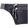 Travelon Unisex Adults Double Zip Waist Pack, Charcoal
