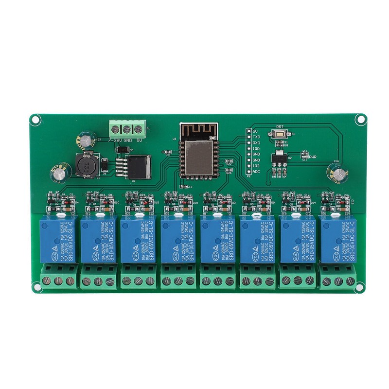 Relay Module WIFI 8‑Channel ESP8266 Development Board for Wireless Control