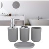 Garosa Accesorios Baño Gris 4 Piezas