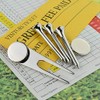 Plain Silver Golf Gift Set of Three Tees, Divot Tool