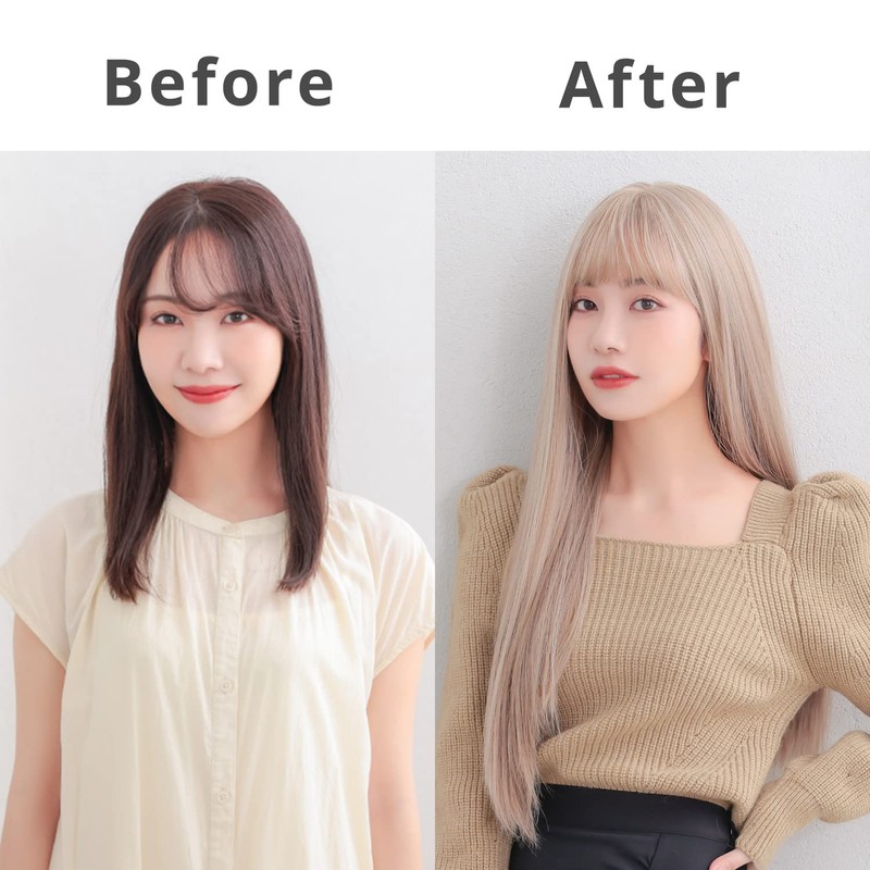 AQUADOLL MBK. Wg331MBK Wig, Long, Straight, Full Wig, Black Hair,