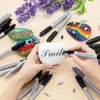 Nicecho Permanent Markers, Black Permanent Marker Pens, 30 Count Fine