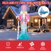 PARAYOYO 10FT Christmas Inflatables Pink Nutcracker Hold Candy Cane, Christmas