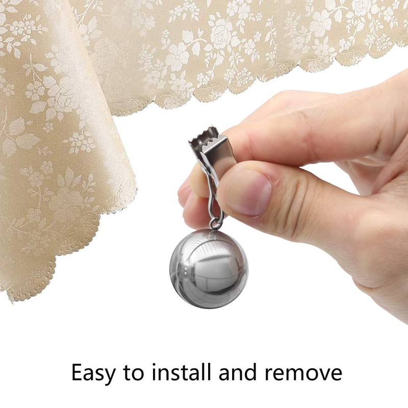 NAISI テーブルクロスウェイト 10オンス ヘビープレミアムテーブルクロスクリップ 重量追加 (4パック)