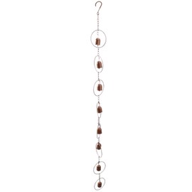 Hanging Rain Chime Metal Beautiful Sound Decorative Bell Shaped Rain Chain for Gutter Drainage