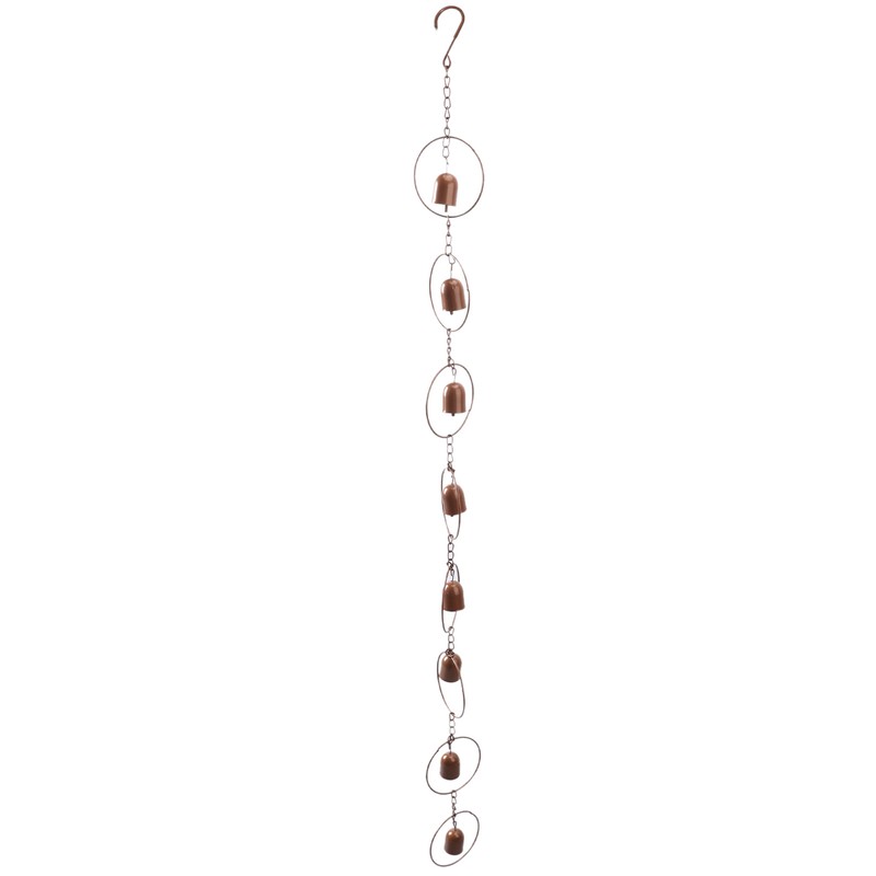 Hanging Rain Chime Metal Beautiful Sound Decorative Bell Shaped Rain