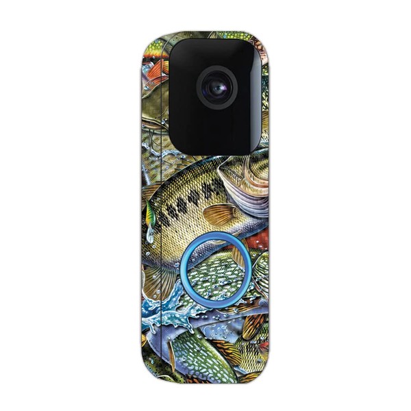 MightySkins Carbon Fiber Skin Compatible with Blink Video Doorbell -