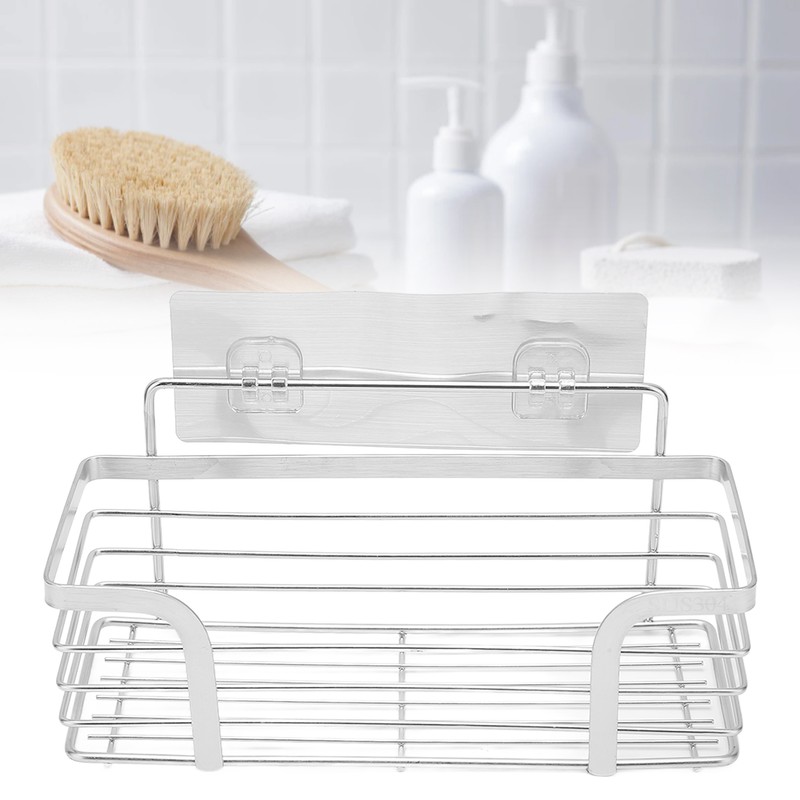 Hair Dryer Holder Stainless Steel Wall Mounted Bathroom Storage Rack