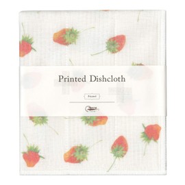 Nawrap Printed Dishcloth, Strawberries