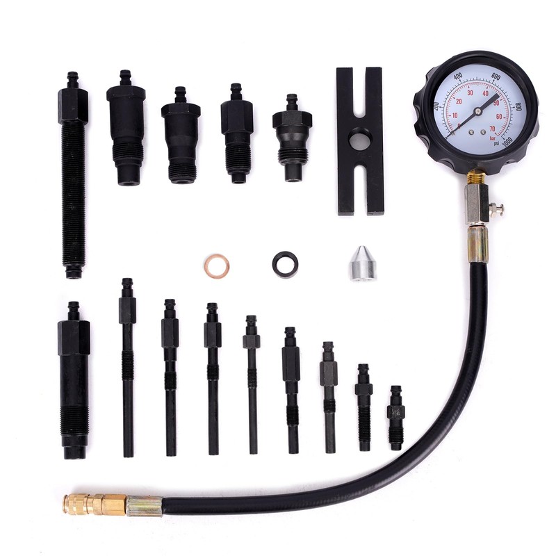 MOCA 18 Pcs Diesel Engine Cylinder Compression Tester Pressure Test