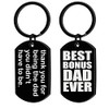 Stepdad Gifts from Stepdaughter Stepson Stepdad Keyring for Stepfather Fathers