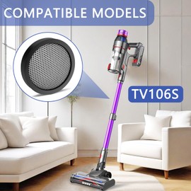 filter Compatible with RENDOW S18 PRO&Cuzmok TV106S Cordless Vacuum Cleaner