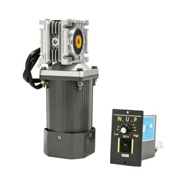 HaoYunNe 120W 110V Gear Motor with Speed Controller Reversible Worm Gear Reducer Motor High Torque Electric Gearbox for Various Appliances and Machines (30K)