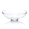 CYS EXCEL Glass Decorative Footed Bowl (H:4.5" D:12") | Fruit