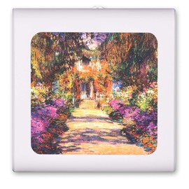 Plug in Dimmable LED Night Light with Dusk to Dawn Auto Sensor, Adjustable Brightness, Warm Light, Auto On-Off Nightlight for Bathroom, Hallway, Nursery, Bedrooms - Monet: II Viale del Giandino