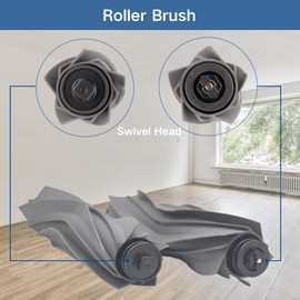 IRUOLYNN Replacement Accessories Parts Kit Compatible with Dreame L40 Ultra | X40 Ultra | Mova P10 Pro Ultra – 8 Robot Vacuum Dust Bags, 8 Mop Pads, 8 Filters, 6 Side Brushes, 2 Rubber Main Brushes