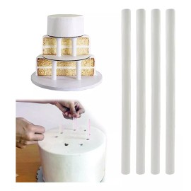 Lecute Varillas Sujetador Pisos Pastel Soporte Postres Columnas