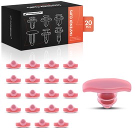 A-Premium 20PCS Nylon Red Weatherstrip Retainer Clip Compatible with Hyundai Elantra 1993-2006, Sonata 1993-2006, Sante Fe 2001-2006, Accent 1995-2006 - For 5.5mm Hole