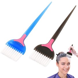 Hair Colour Brush - NETUME 2 Pack Hair Dye Brushes, Tint Dye Brush Hair Colouring Tinting Brush, Dyeing Hair Brush Tools Dye Application Brush Suitable for Hairdressing/DIY Hair Dyeing/Hair Bleach