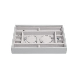 Stackers Oatmeal Classic Medium Jewellery Box 2 Pad Charm Layer