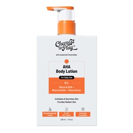 AHA Body Lotion 5% Natural AHA, Niacinamide & Shea Butter – Exfoliating, Nourishing & Brightening for Dry Skin – 236ml Skin Renewal & Radiance Lotion