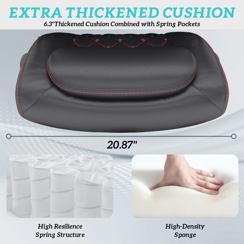 Unbranded Leather Executive Office Chair High Back Computer Desk Chairs