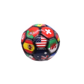 Tripact Inc 2026 Country Flags Soccer Ball Size 5, World Cup Ball, World Club National Teams, Flag Soccer Ball Size 5 - Black