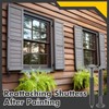 MorningRo 12 Pack Vinyl Shutter Fasteners Plastic Shutter Screws Window